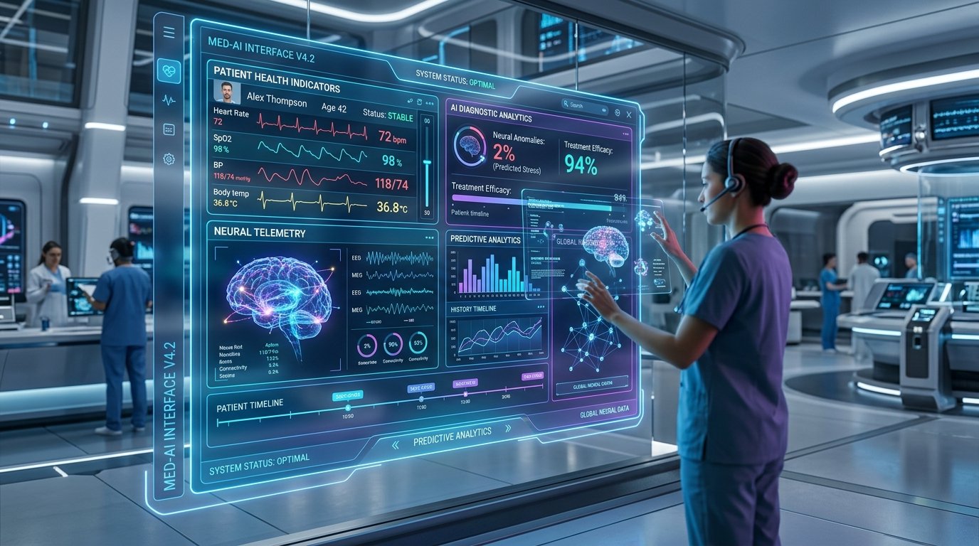Healthcare and Clinic Management System dashboard mockup